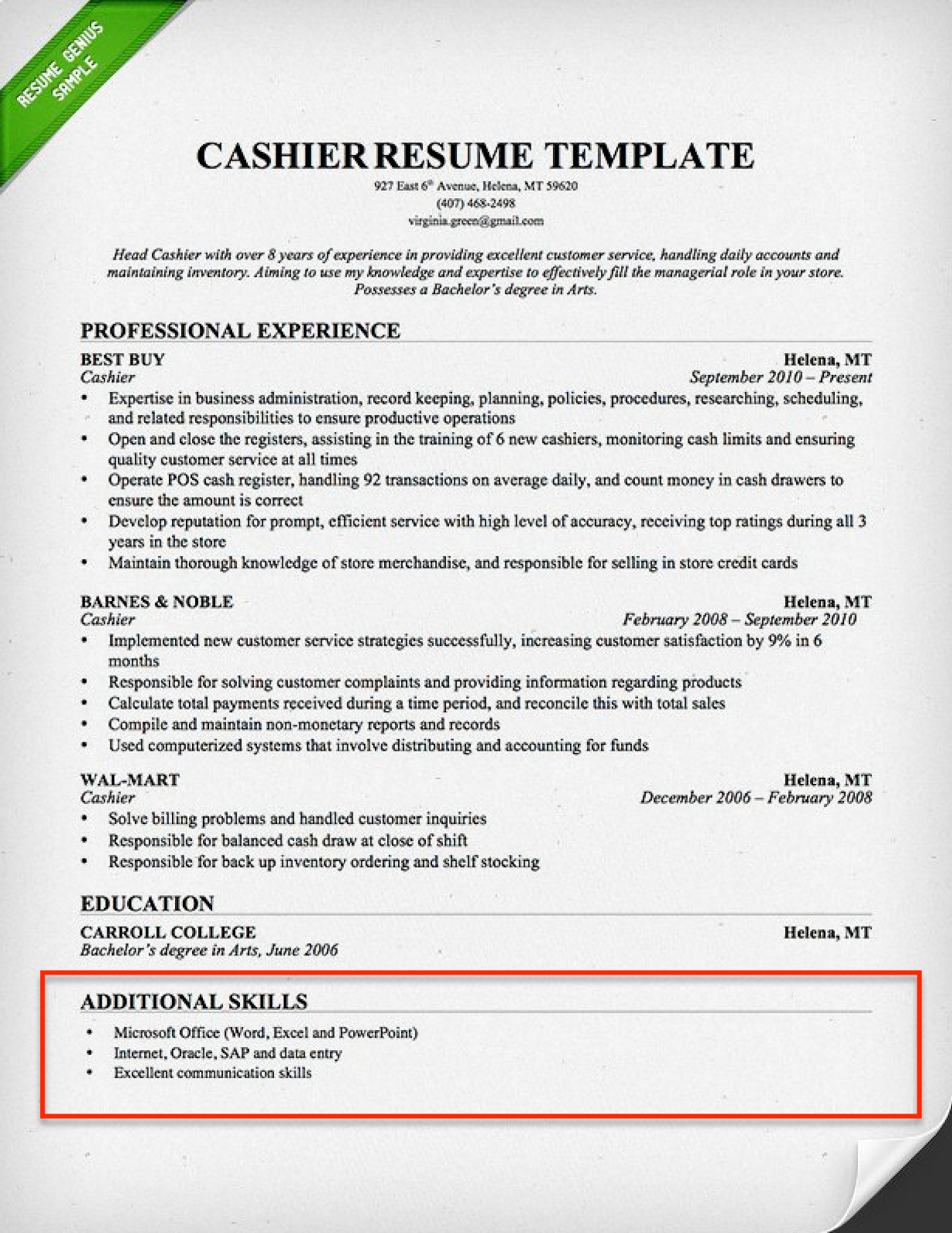 Resume Skills Section 250 Skills For Your Resume Resumegenius inside proportions 1234 X 1598