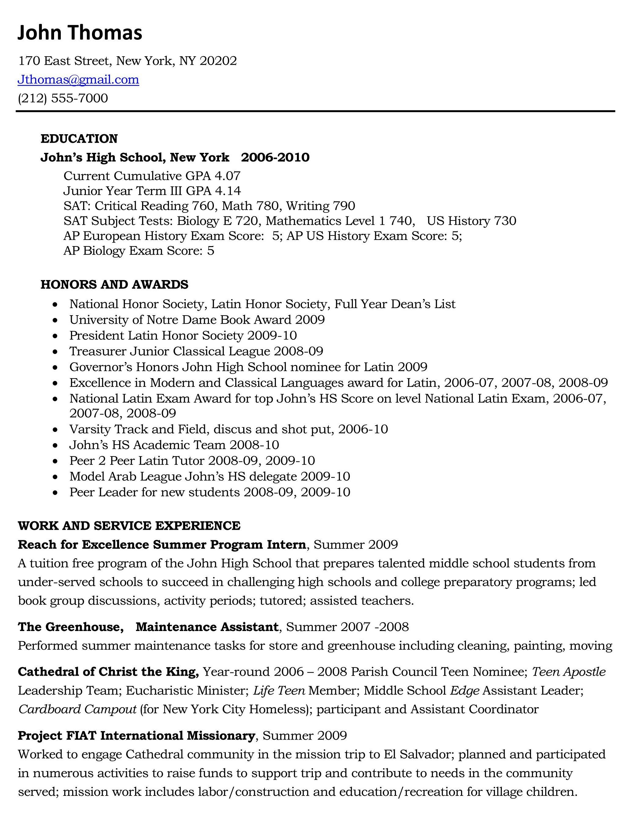 Resume Templates Just Outta High School Outta Resume with regard to measurements 2098 X 2705