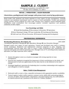 Retail Management Resume Unique Resume Template For Retail Manager intended for dimensions 1200 X 1553