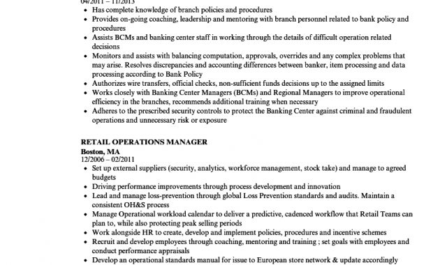 Retail Operations Manager Resume Samples Velvet Jobs with regard to sizing 860 X 1240