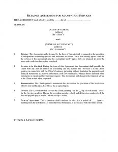 Retainer Agreement For Accounting Services Legal Forms And within dimensions 1700 X 2200