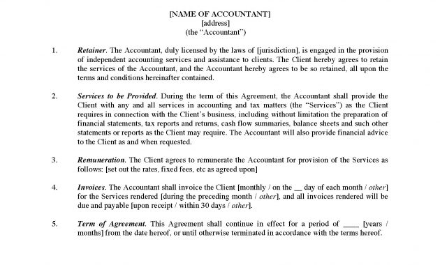 Retainer Agreement For Accounting Services Legal Forms And within dimensions 1700 X 2200