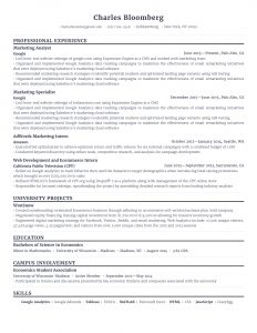 Rezi Ats Optimized Resume Example for sizing 1700 X 2200