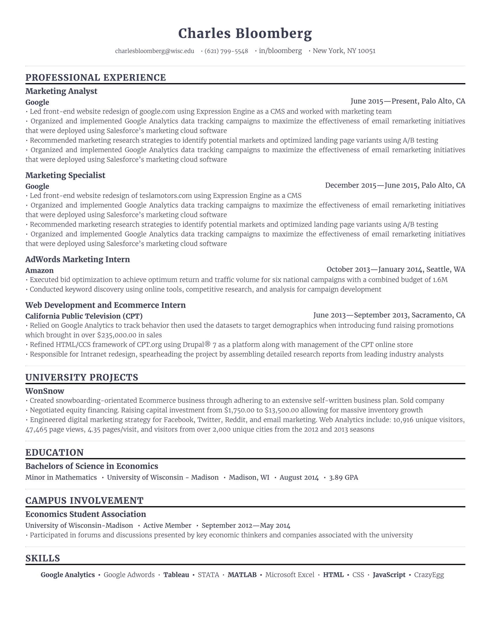 Rezi Ats Optimized Resume Example for sizing 1700 X 2200