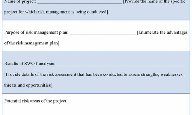 Risk Management Plan Template Proposal Management Plan Template with regard to size 850 X 1180