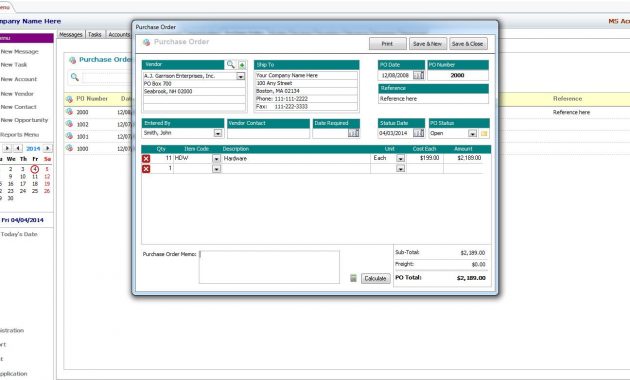 Sales Invoice In Access 2007 Elegant Access Invoice Template Sales intended for proportions 1439 X 782