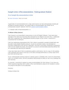 Sample Application Letter For Admission School Recommendation intended for dimensions 1275 X 1650