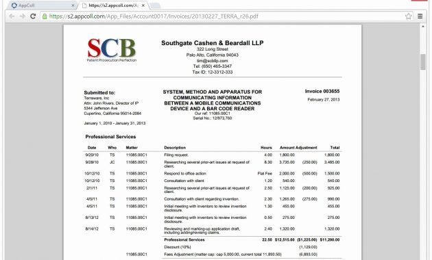 Sample Attorney Invoice Template Attorney Billable Hours Invoice within dimensions 1183 X 768