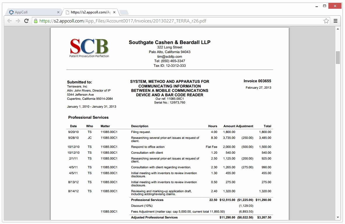 Sample Attorney Invoice Template Attorney Billable Hours Invoice within dimensions 1183 X 768