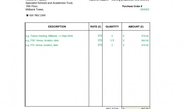 Sample Consultant Invoice Excel Based Consulting Invoice Template within dimensions 1275 X 1650