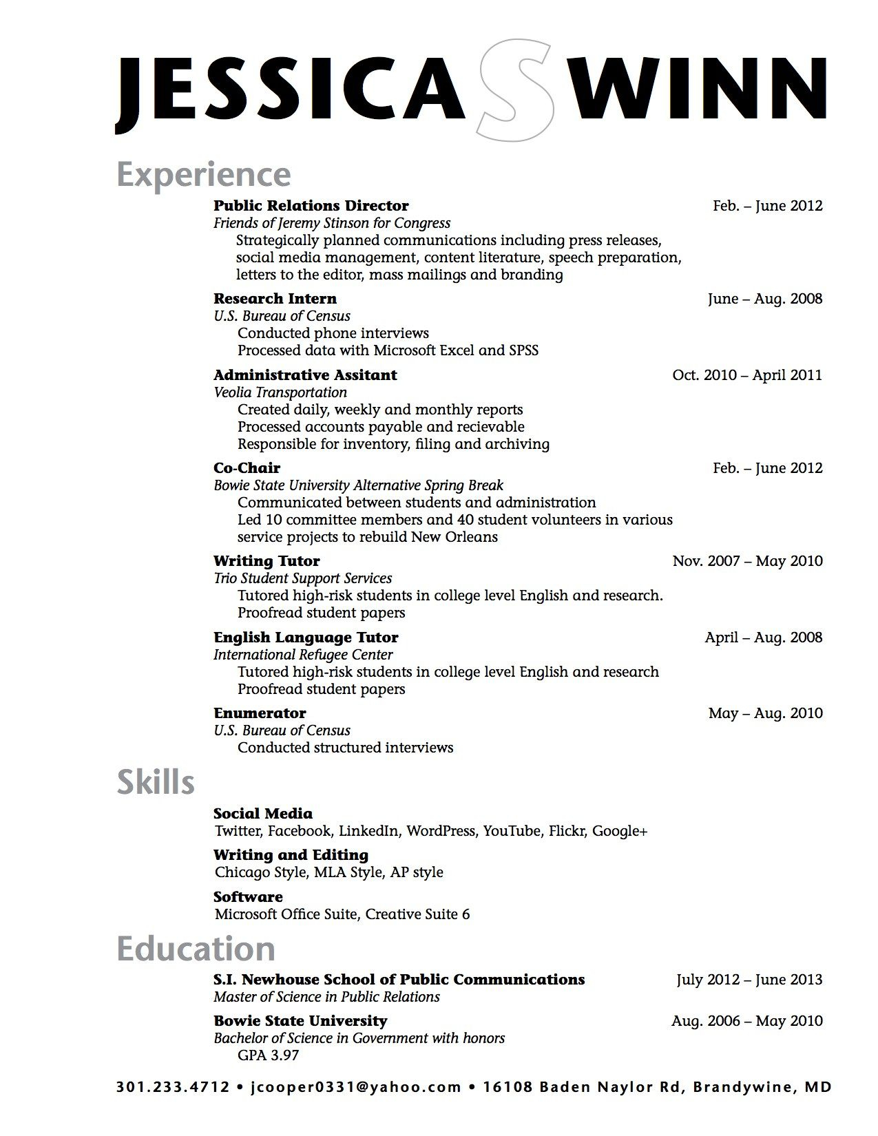 Sample High School Student Resume Example Resume Pinterest with measurements 1275 X 1650