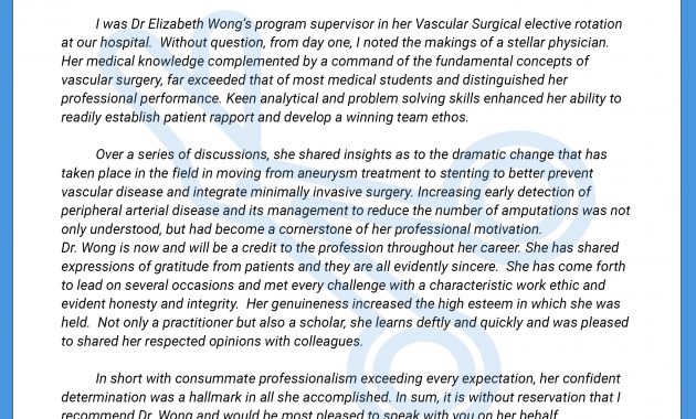 Sample Letter Of Recommendation For Residency in dimensions 2480 X 3508