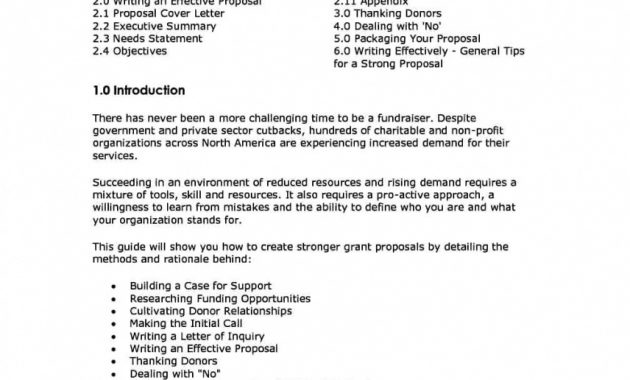 Sample Non Profit Grant Proposal Templates Templatezet Npo Funding pertaining to size 856 X 1108