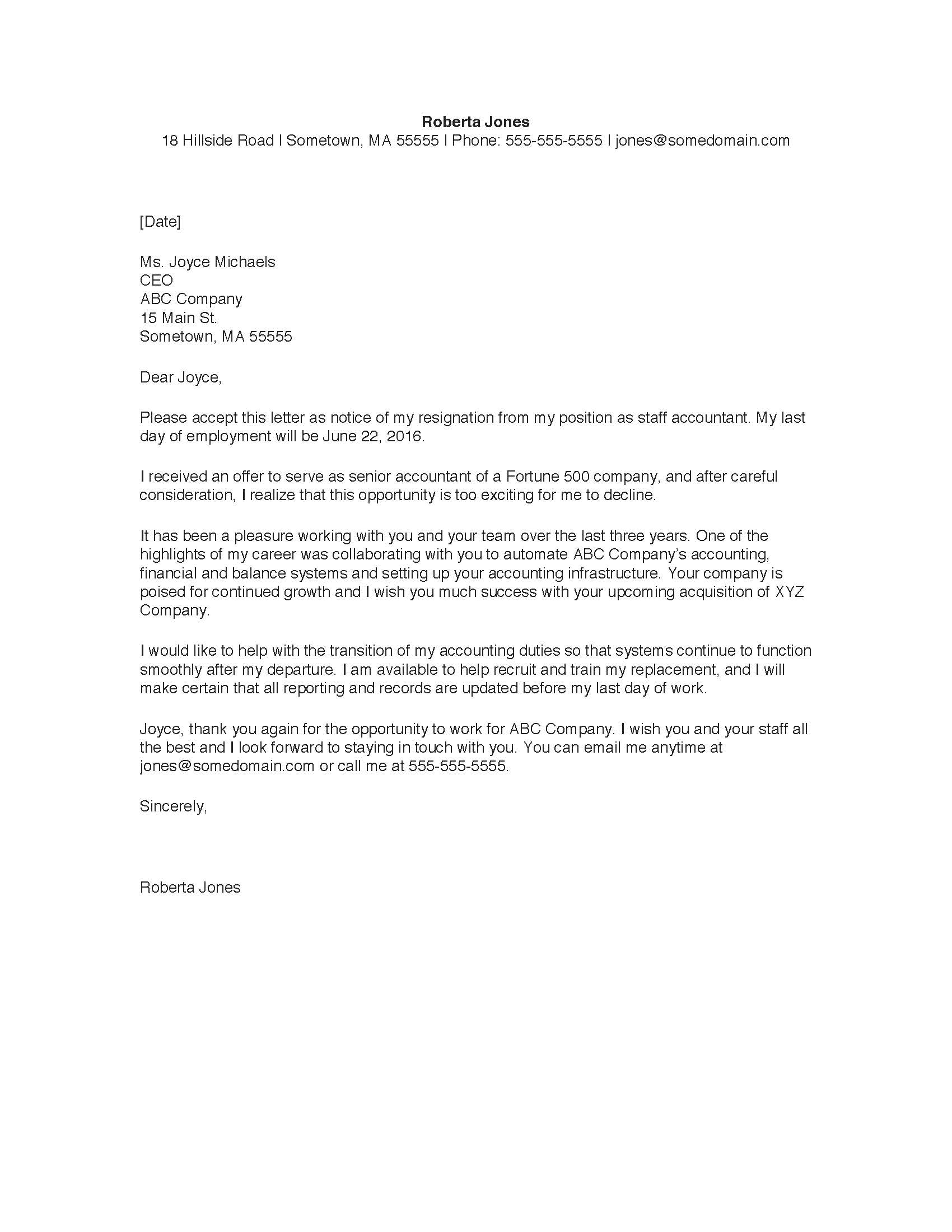 Sample Resignation Letter Monster with regard to sizing 1700 X 2200