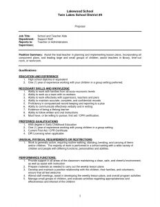 Sample Resume Teachers Aide Assistant Cover Letter Teacher Sap with measurements 1275 X 1650