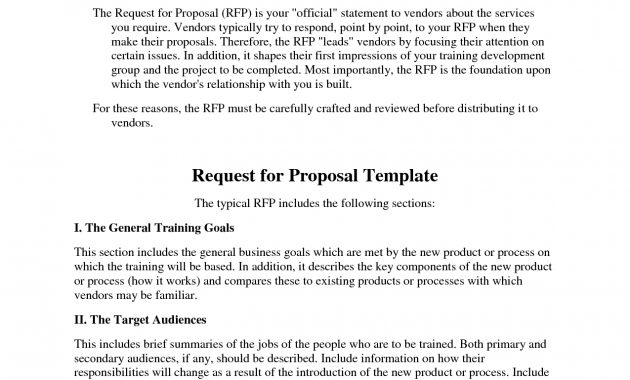 Sample Rfp Template Gallery Website Request For Proposal Template intended for size 1275 X 1650