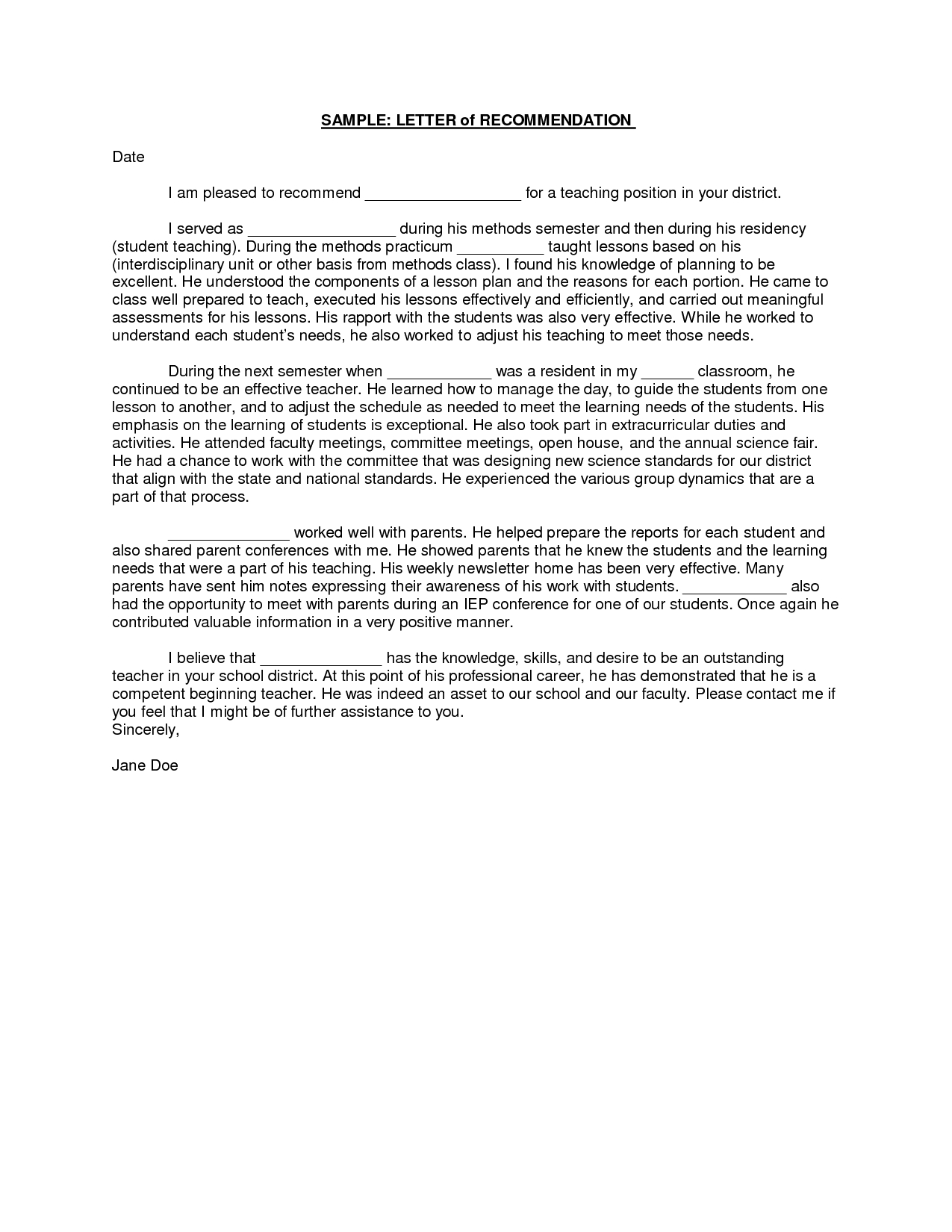 Sample Student Teacher Recommendation Letters V9nqmvof Producers inside proportions 1275 X 1650