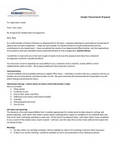 Sample Telecommute Proposal with measurements 791 X 1024