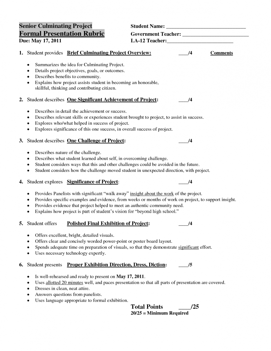 Senior Project Proposal Format And Requirements Chainimage Senior within size 1084 X 1403