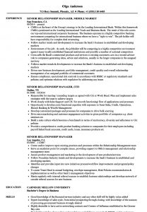 Senior Relationship Manager Resume Samples Velvet Jobs inside proportions 860 X 1240