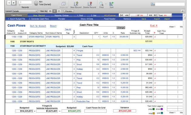 Showbiz Cash Flows Showbiz Software From Media Services inside dimensions 1074 X 845