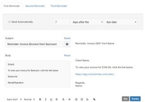 Speed Up Payment Times With Invoice Auto Reminder Emails Invoice Ninja within dimensions 1097 X 772