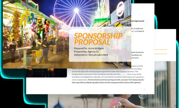 Sponsorship Proposal Template Free Sample Proposify throughout measurements 1116 X 951