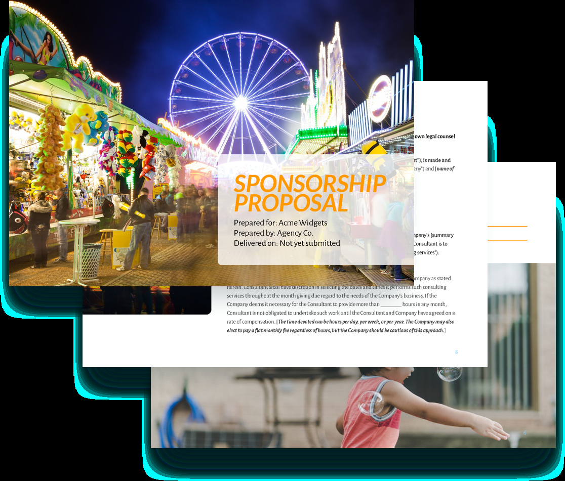 Sponsorship Proposal Template Free Sample Proposify throughout measurements 1116 X 951