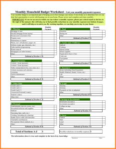 Spreadsheet Example Of Excel For Home Budget Project Budgeting intended for dimensions 805 X 1038