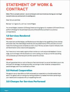 Statement Of Agreement Exclusive Template Proposal For Contract Work inside dimensions 1020 X 1337