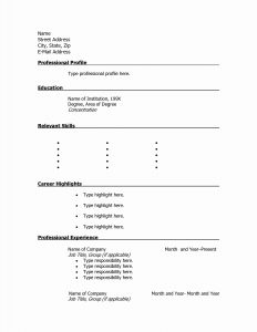 Student Resume Format Fresh Printable Resume Template For High regarding measurements 1275 X 1650