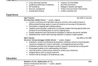 Teacher Education Emphasis How To Make A Good Teacher Resume throughout proportions 800 X 1035