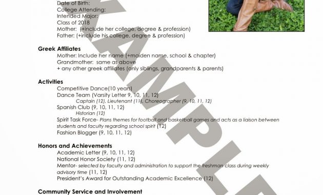 The Ultimate Guide To Sorority Recruitment How To Write A Resume In throughout proportions 1236 X 1600