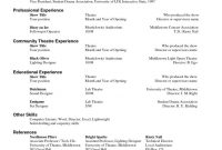 Theatre Resume Template Drama Teacher Pinterest Resume Resume with regard to proportions 791 X 1024