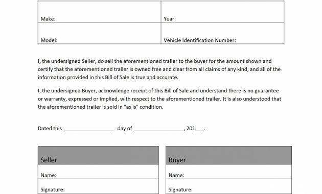 Trailer Bill Of Sale Used Car Sale Contract Template Ontario inside measurements 2168 X 2805