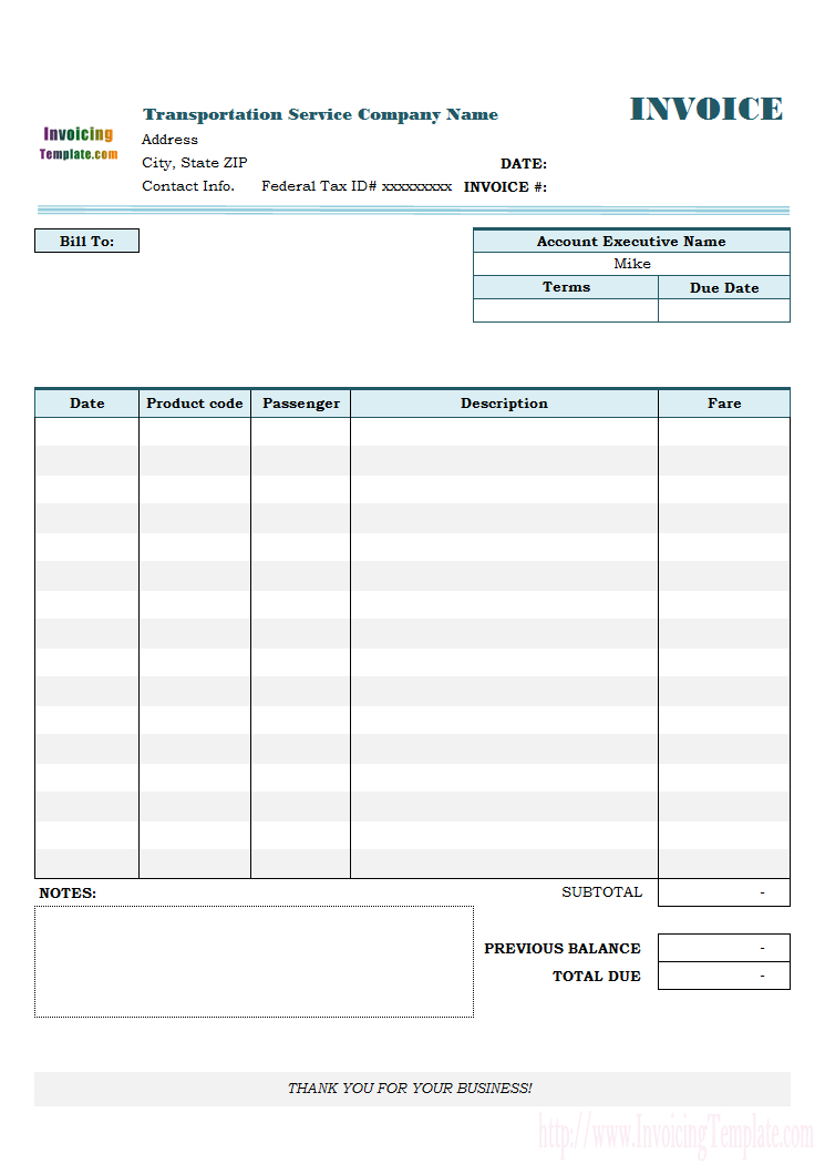 Transportation Invoice inside sizing 745 X 1059