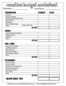 Travel Budget Template Yelomdigitalsiteco with sizing 791 X 1024