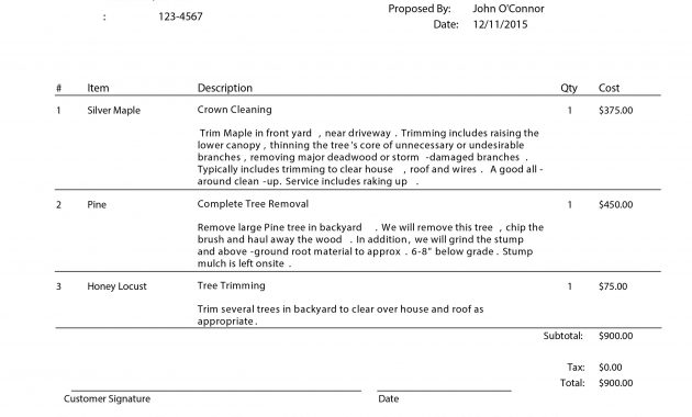 Tree Trimming Proposal Template New Contact Us The Lumberjacks within dimensions 2640 X 3264