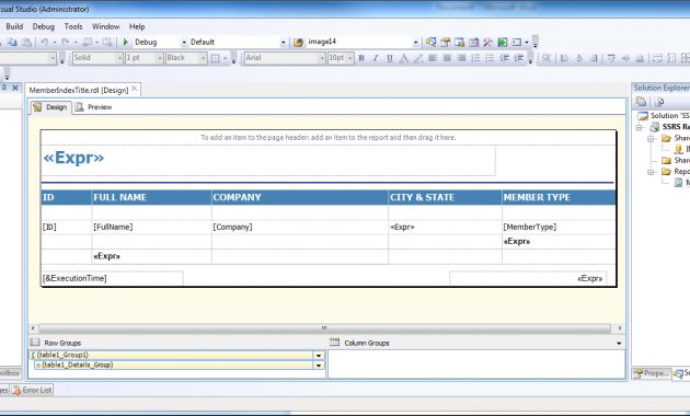 Tutorial Adding Your Own Ssrs Report Template To Imis with regard to sizing 1465 X 672