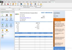 United Arab Emirates Invoice Template intended for size 1280 X 900