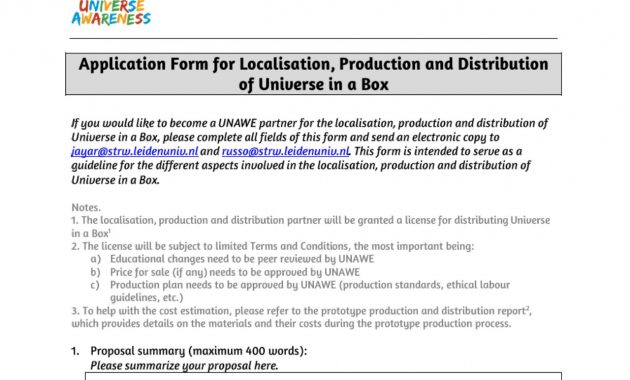 Universe In A Box Localisation Production And Distribution Proposal in dimensions 1280 X 1254