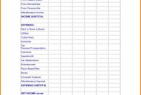 University Student Budget Template Selo L Ink Co Example Of College for measurements 1289 X 1664