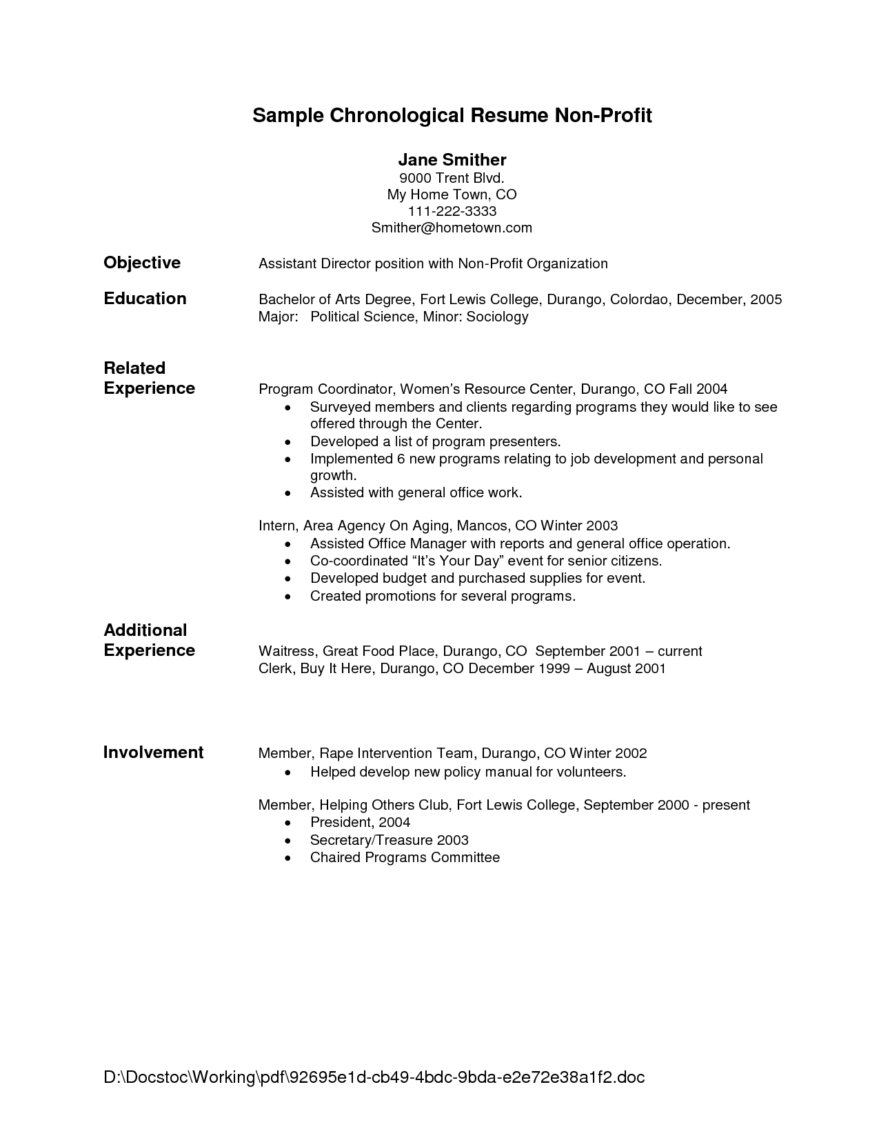 Waitress Resume Template Examples Sample Resume Center Pinterest within size 1275 X 1650