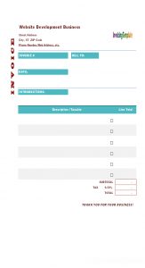 Website Development Invoicing Sample regarding sizing 703 X 1294