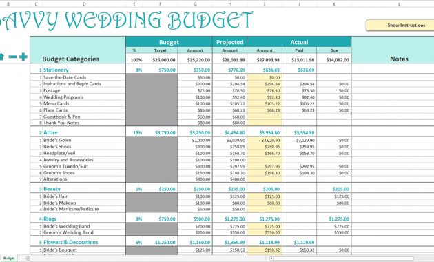 Wedding Budgets Excel Yelomdigitalsiteco with regard to measurements 1400 X 758