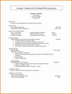 Work Experience Resume For Cute Sample 5 Tjfs Journal throughout sizing 1291 X 1666