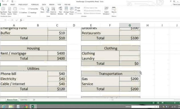 Zero Based Budget Spreadsheet Youtube inside proportions 1280 X 720