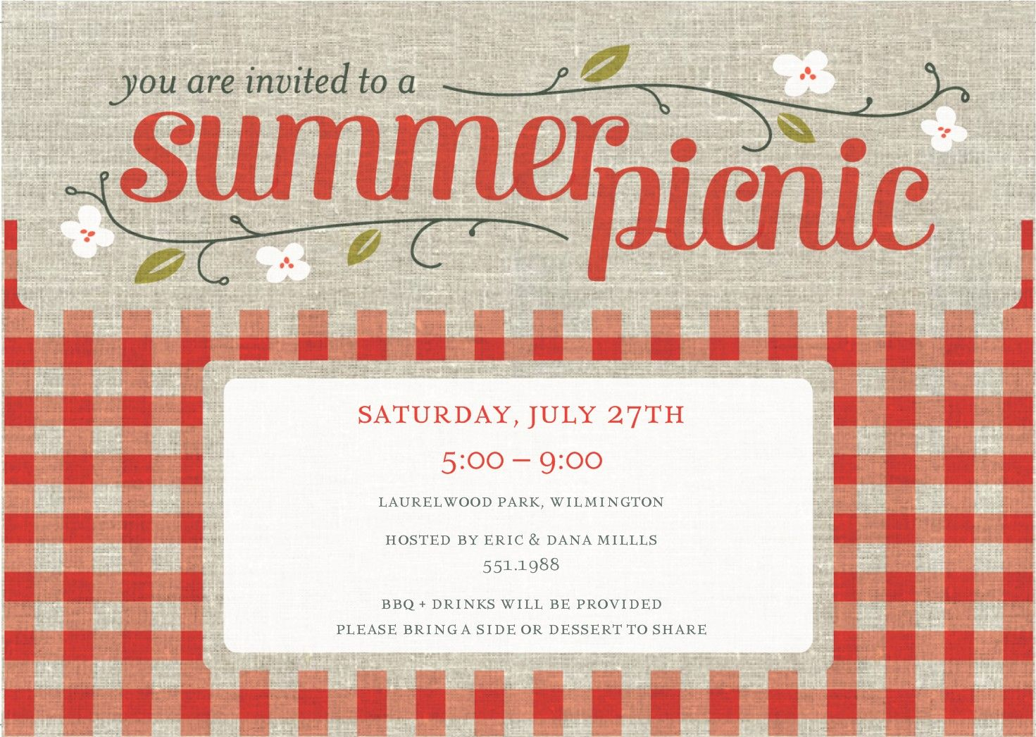 003 Free Picnic Invitation Template Phenomenal Ideas Printable regarding size 1471 X 1046