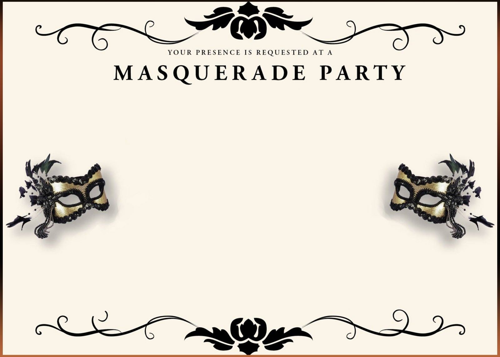 003 Masquerade Invitations Template Free Ideas Frightening inside sizing 1600 X 1142