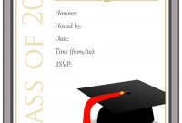 003 Template Ideas Graduation Party Invitations Templates Stupendous regarding sizing 900 X 1165